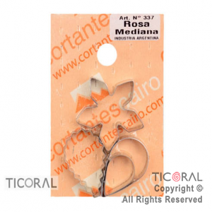 CORT C 337 ROSA MEDIANA ACERO x 1